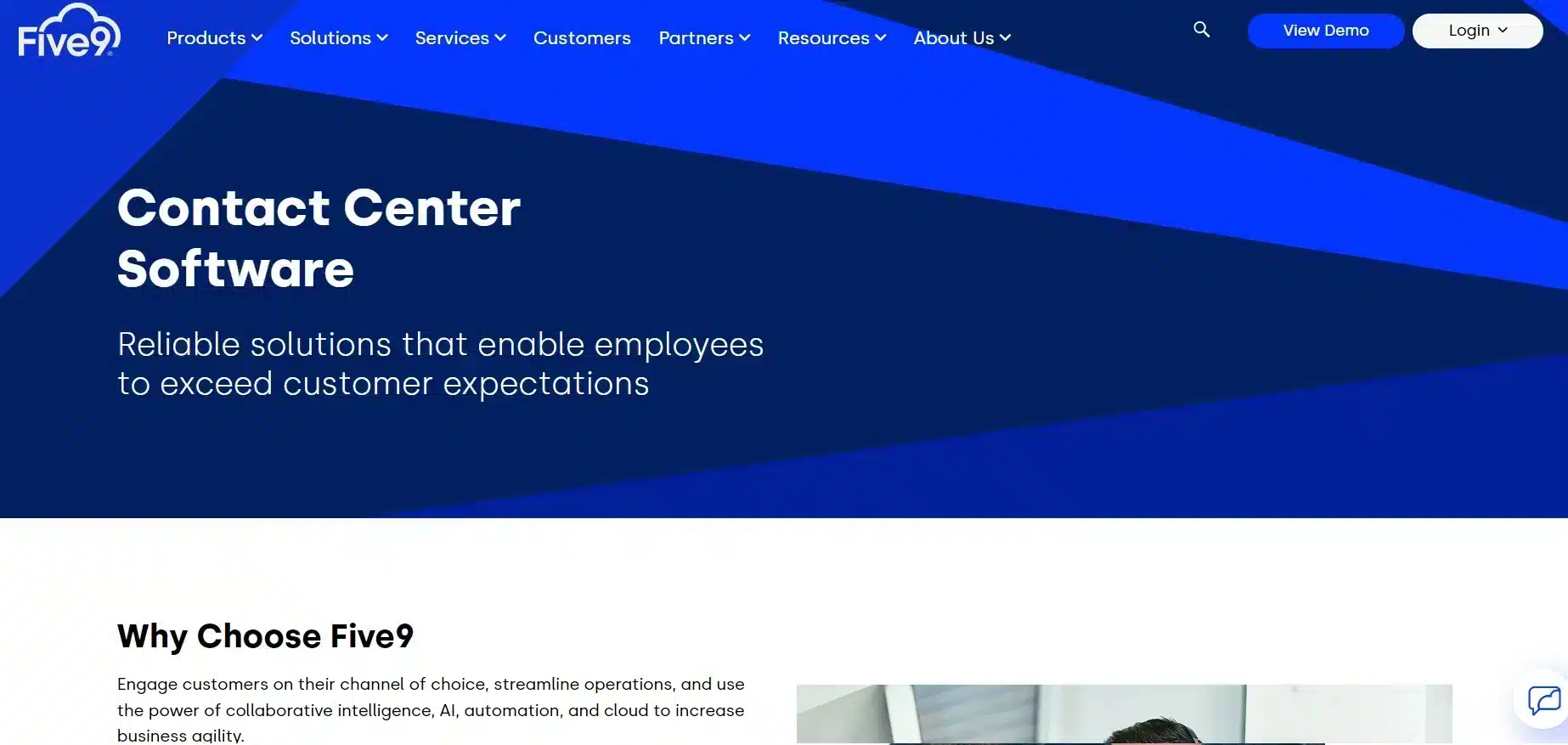 Landing Page Five9 call management softwarer_Five9