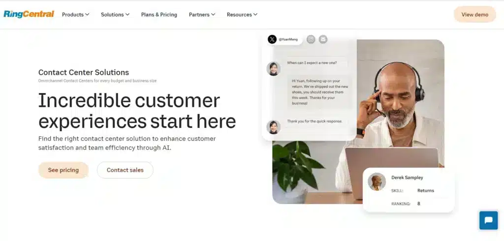 RingCentral Software Cloud Contact Center_RingCentral