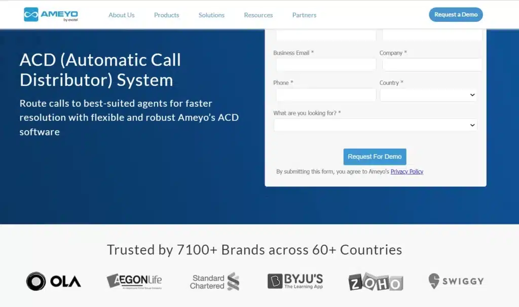 Ameyo Automatic Call Distribution Software_ Ameyo