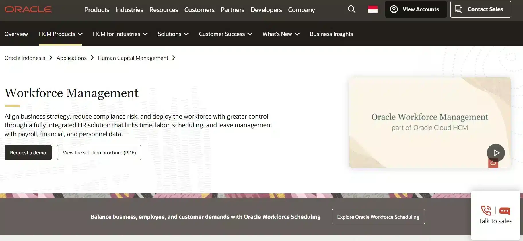 Landing Page Oracle Workforce Management Software_Oracle
