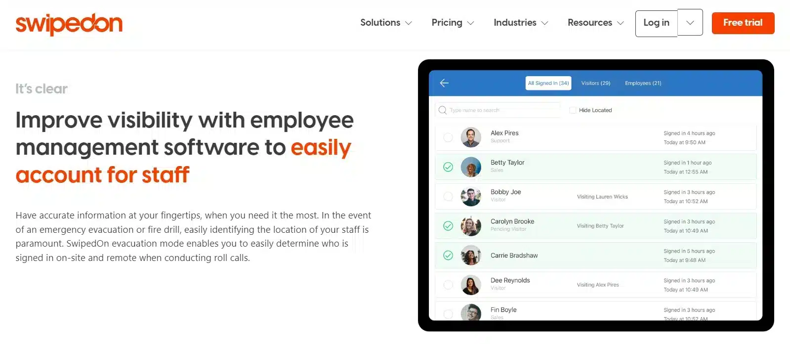 Landing Page SwipedOn Pocket Workforce Management Software_SwipedOn Pocket
