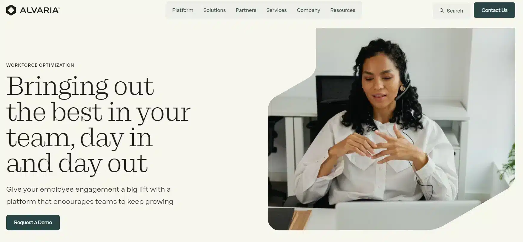 Landing Page Alvaria Workforce Management Software_alvaria
