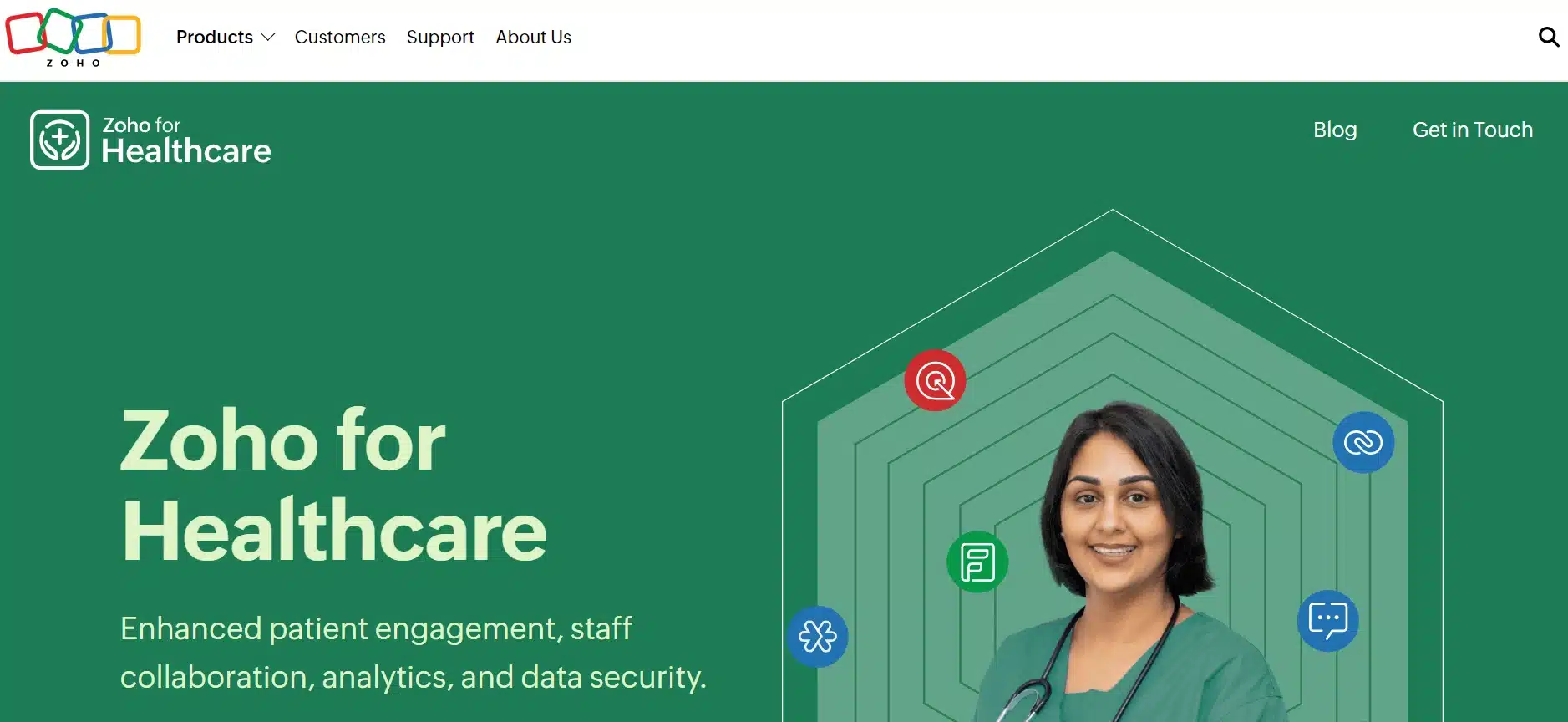 Landing Page Zoho CRM Healthcare CRM Software_Zoho