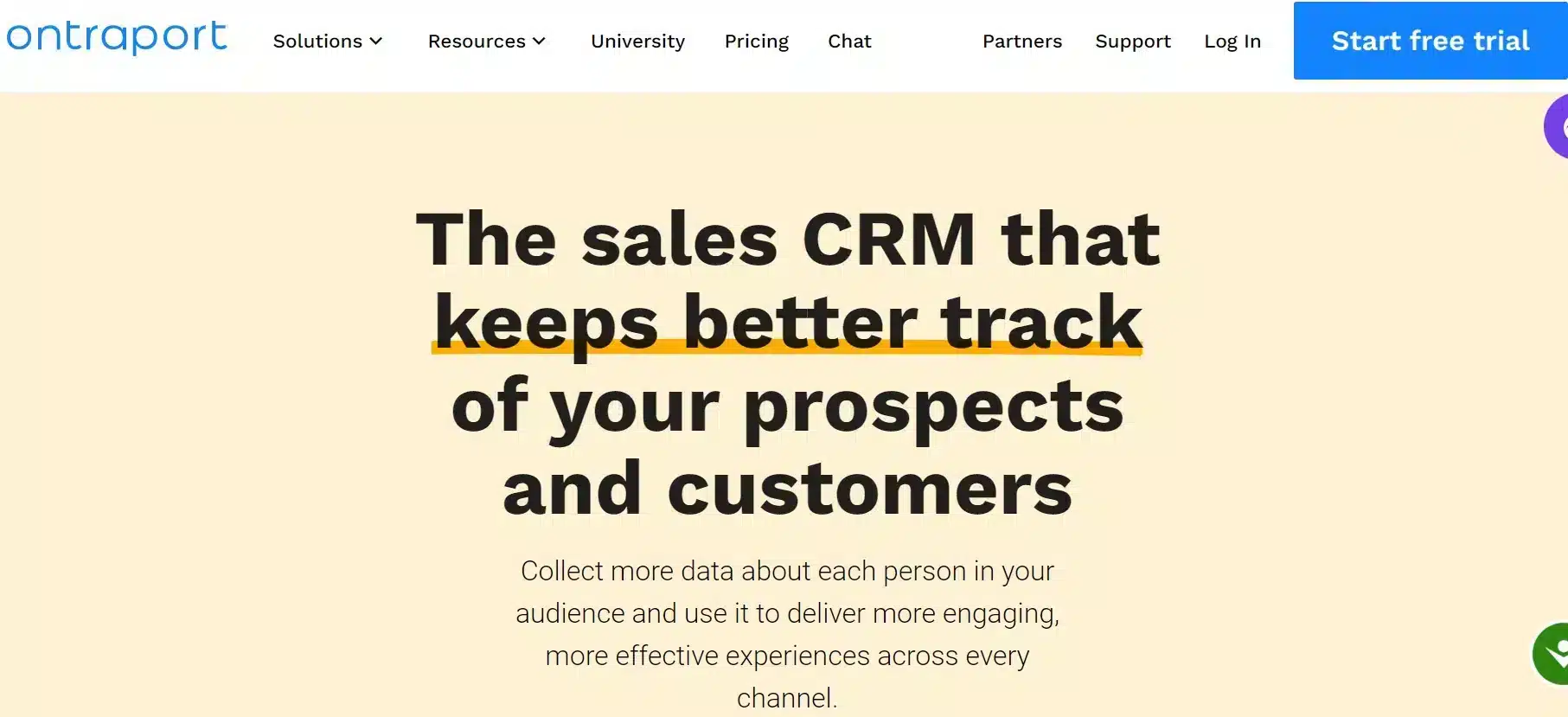 Landing Page Ontraport Manufacturing CRM Software_Ontraport