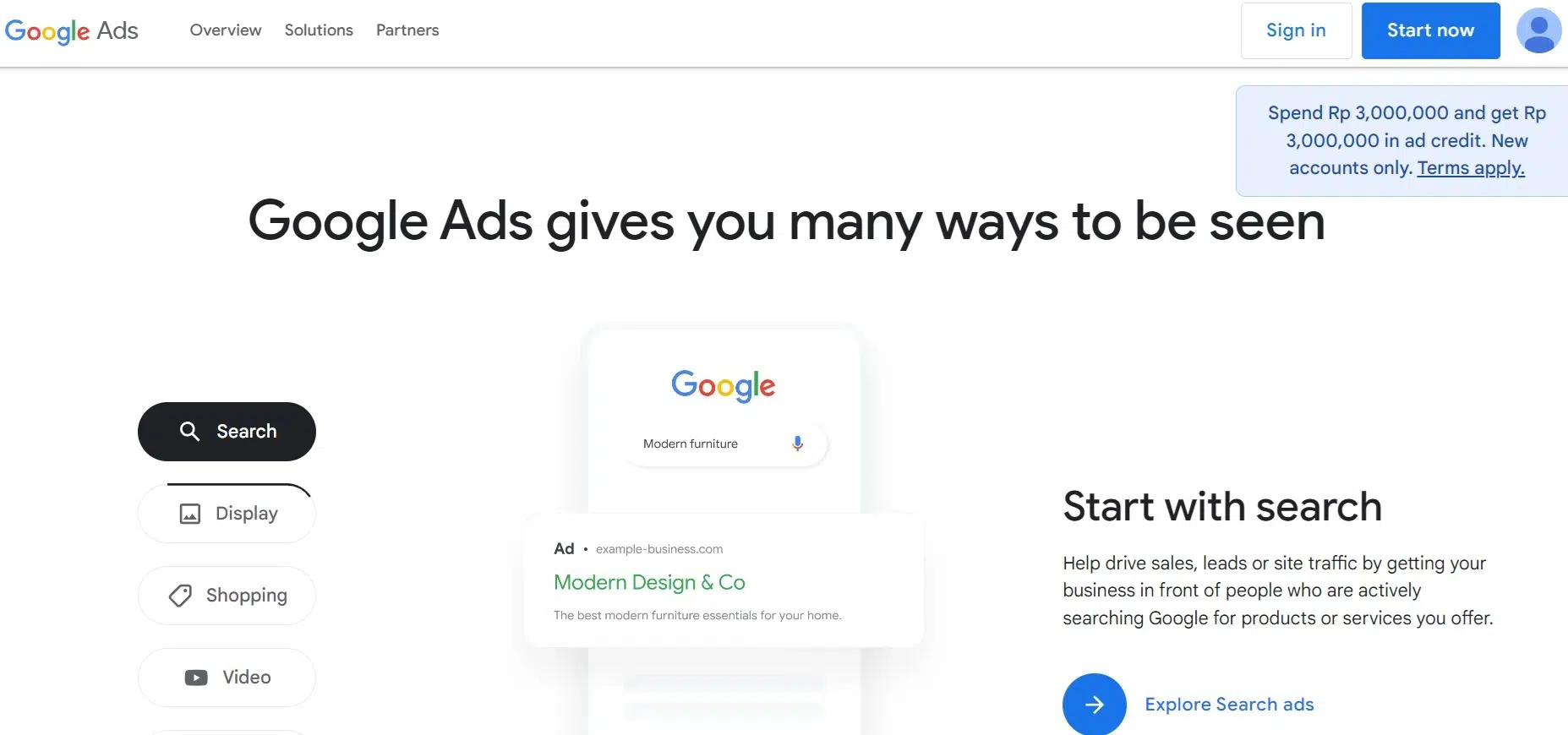 Landing Page Google Ads Marketing tools_Google Ads