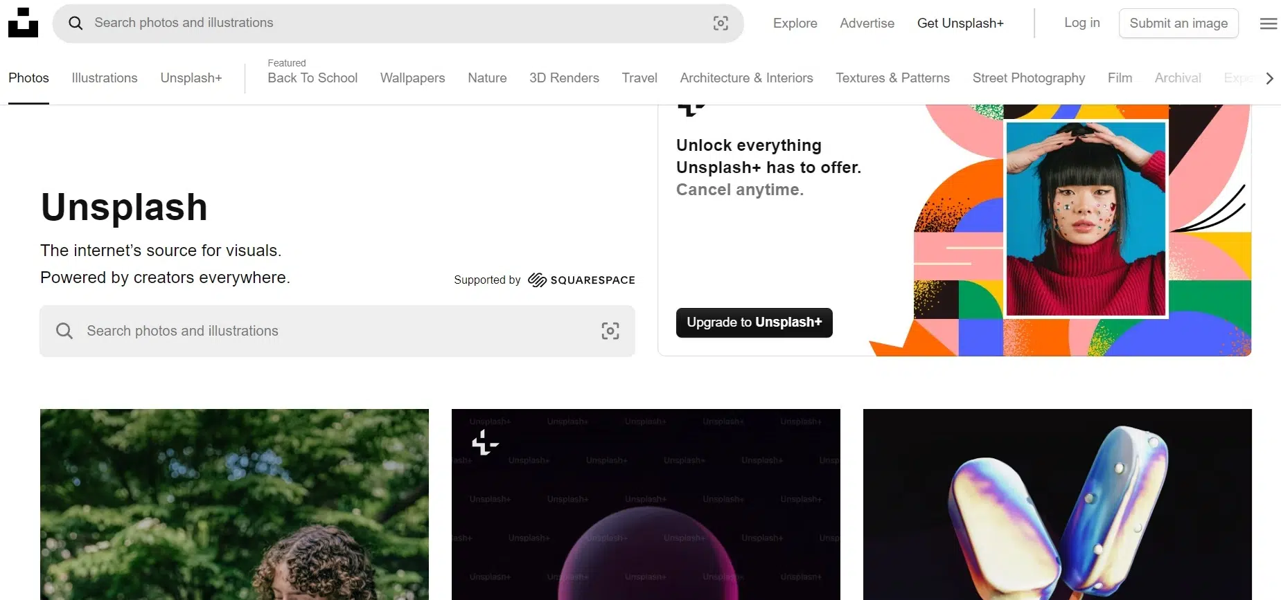 Landing Page Unsplash Marketing tools_ Unsplash