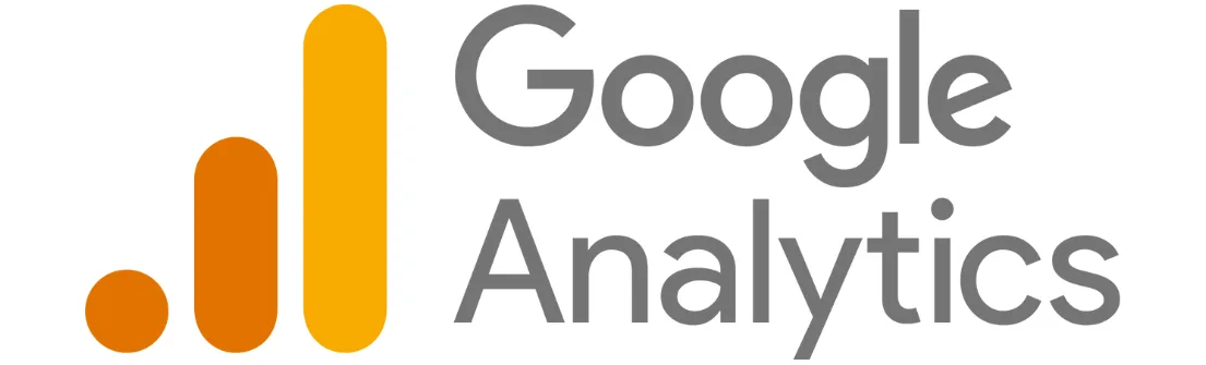 Logo Google Analytics menampilkan grafik batang yang menunjukkan pertumbuhan data. Ini digunakan untuk analisis lalu lintas dan performa situs web.