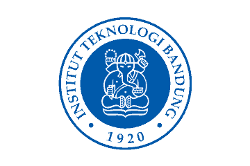 Lambang Institut Teknologi Bandung menampilkan sosok Ganesha yang duduk sambil memegang alat musik, dikelilingi tulisan dan tahun pendirian, menciptakan identitas akademik.