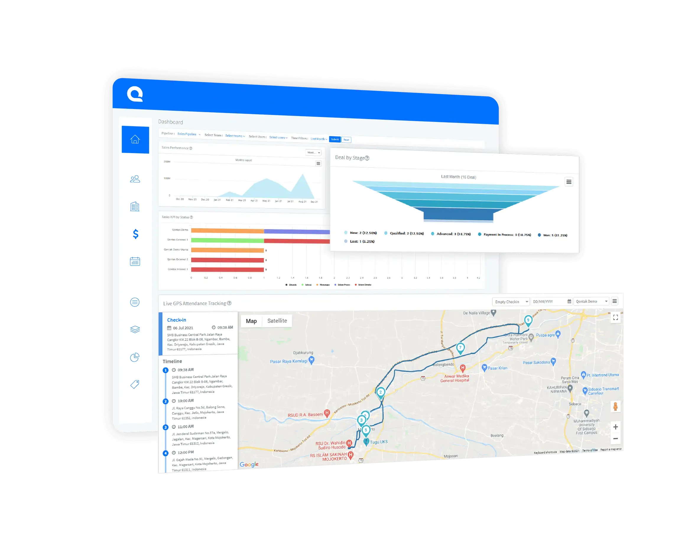Lacak tim sales lapangan 