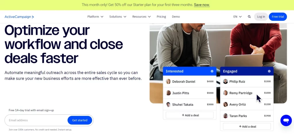 Sales engagement platform_ Active Campaign