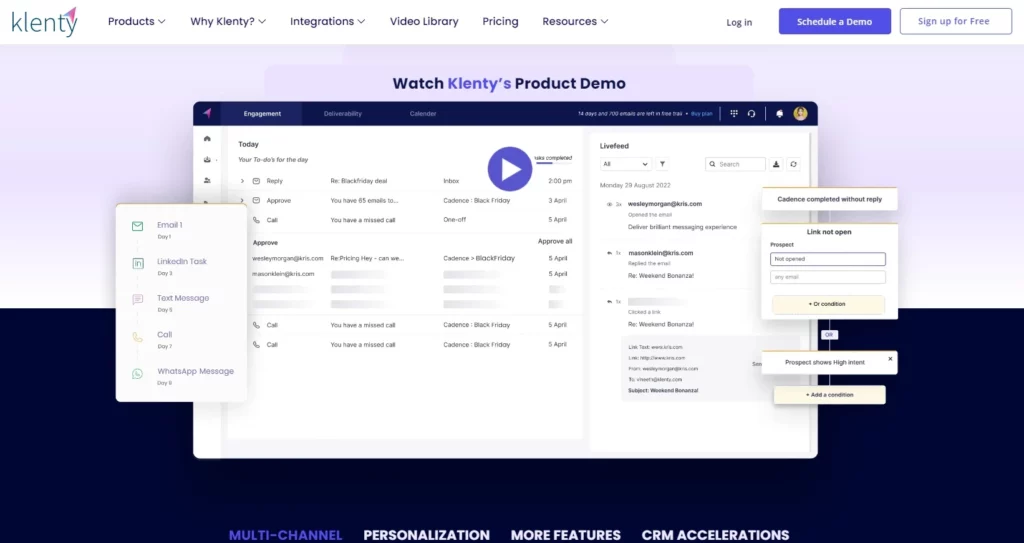 Sales engagement platform_ Klenty