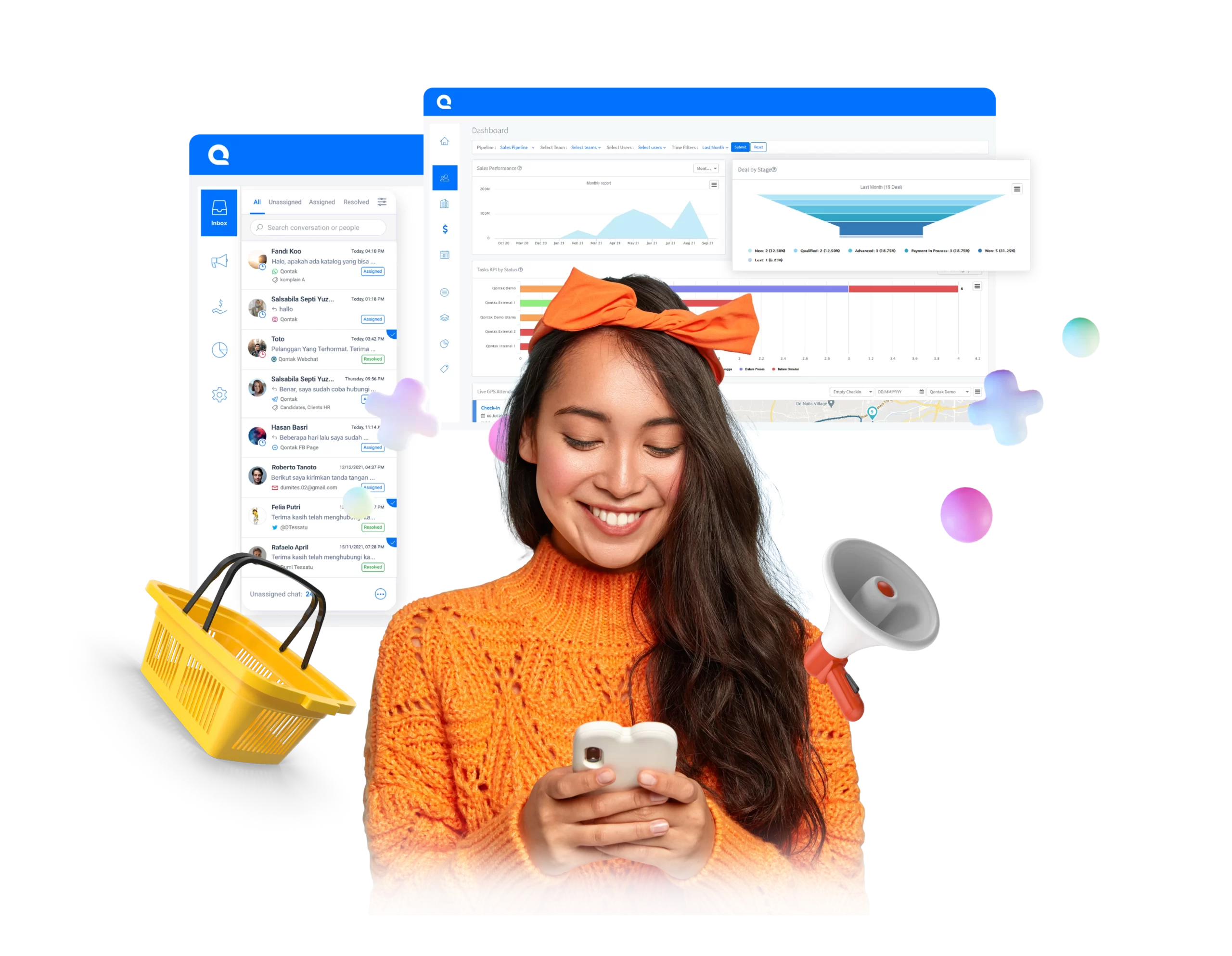 Solusi Omnichannel CRM untuk tim Marketing
