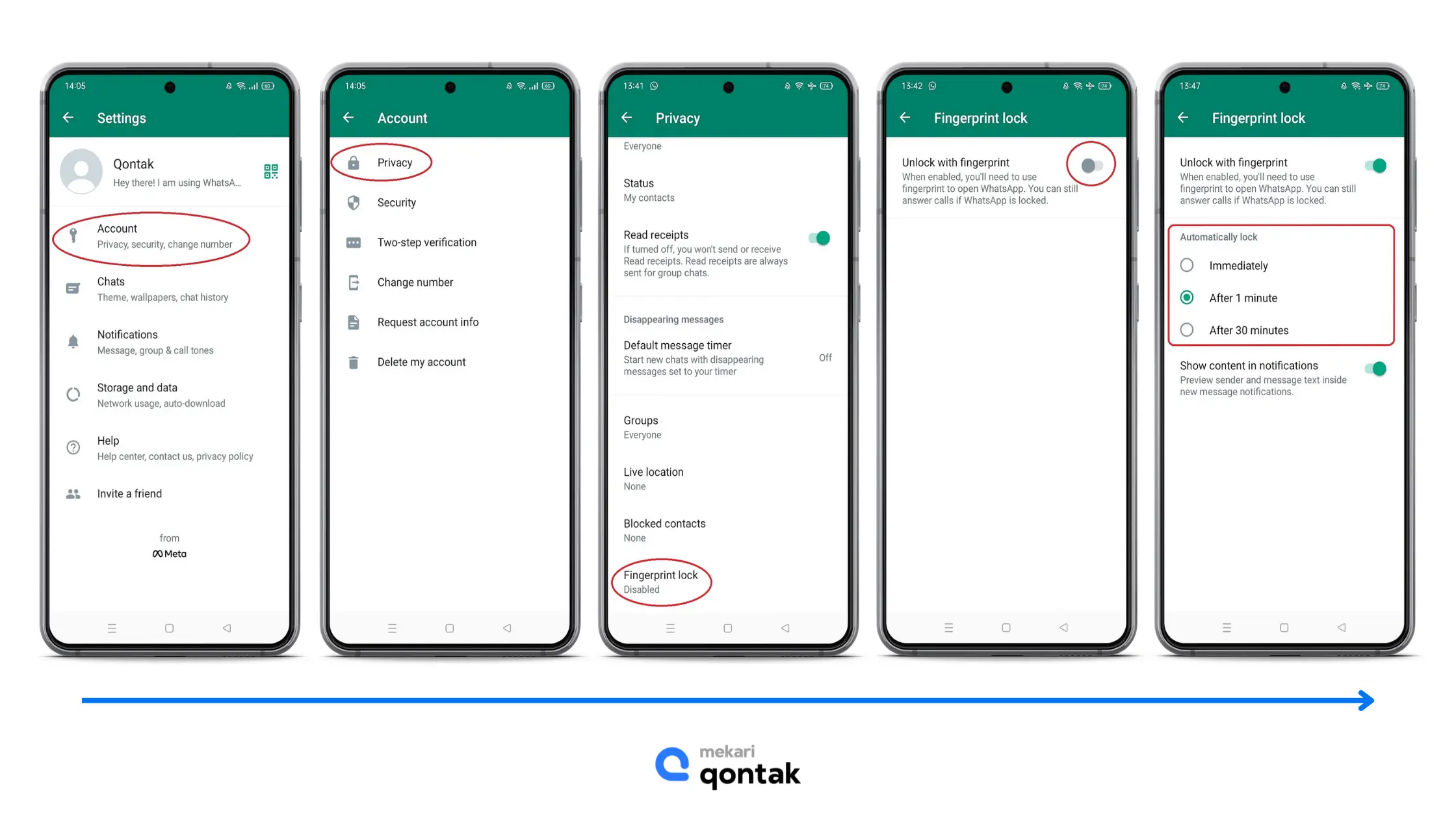 Cara Mengunci WhatsApp di di Android