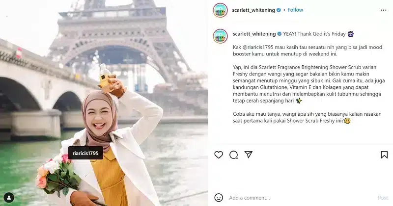 Contoh strategi pemasaran produk yang dilakukan dengan influencer