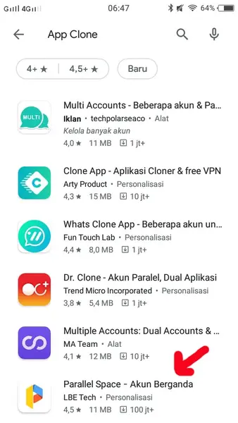 Cara ke-3 Membuat Dual WhatsApp cara menggunakan dual whatsapp dengan Parallel Space