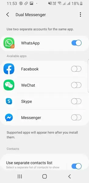 Cara Membuat WhatsApp 1 Nomor untuk 2 HP tanpa Verifikasi dengan Dual Messenger