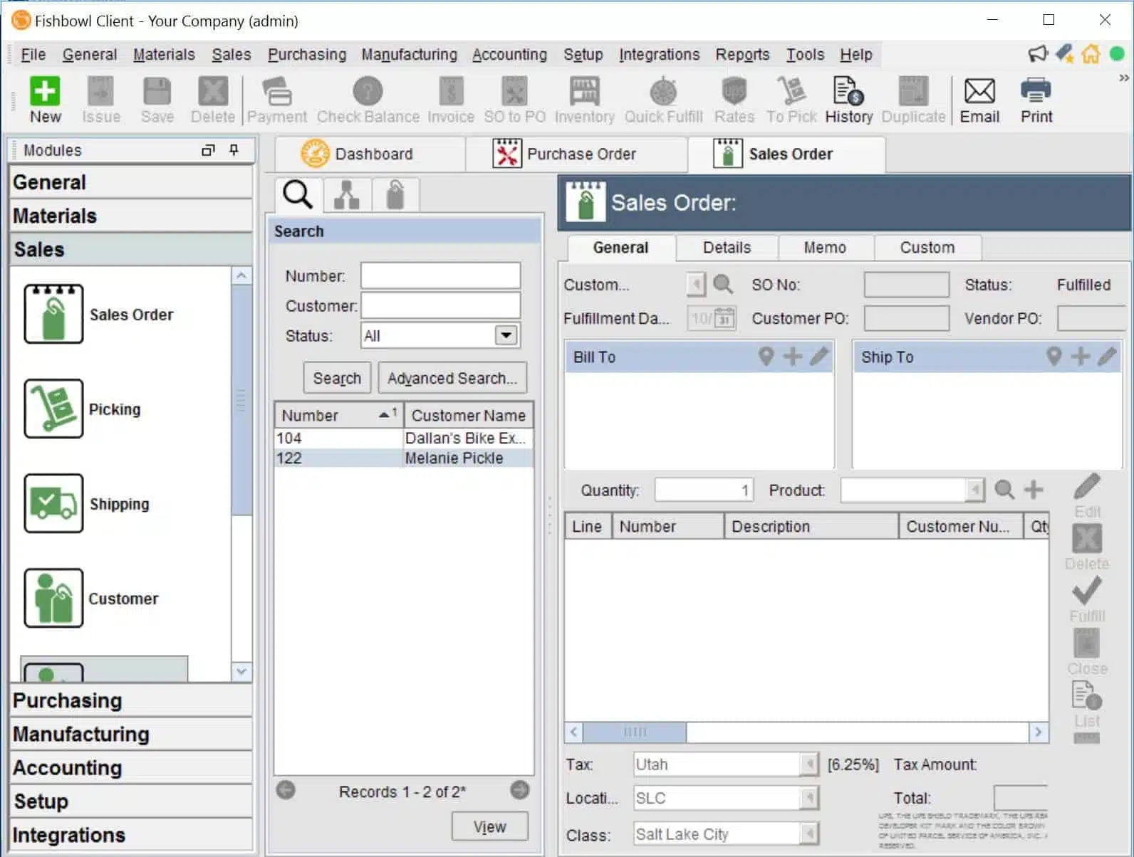 Fishbowl-Sales Distribution Software