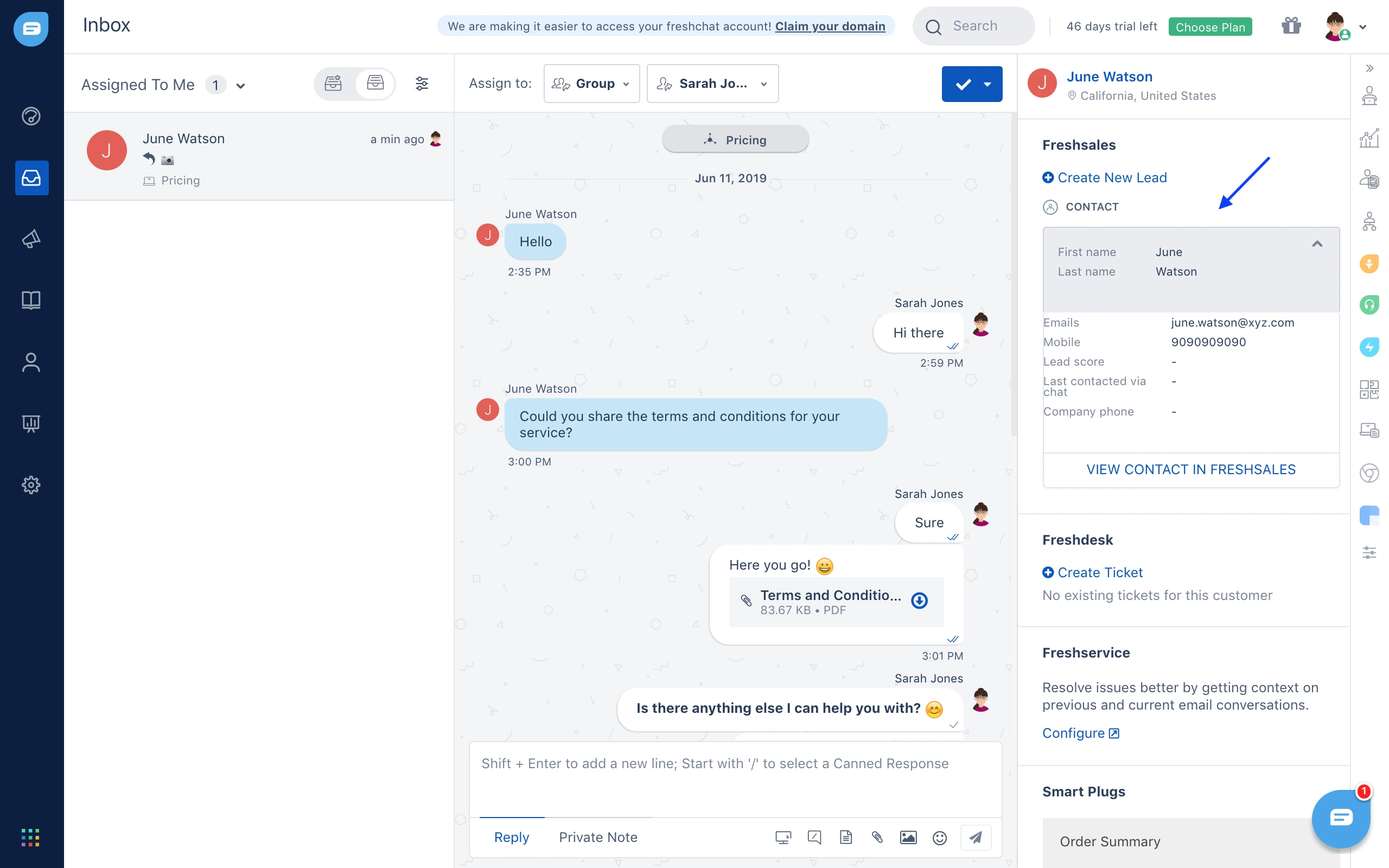 Live Chat Freshchat Aplikasi Live Chat Freshchat