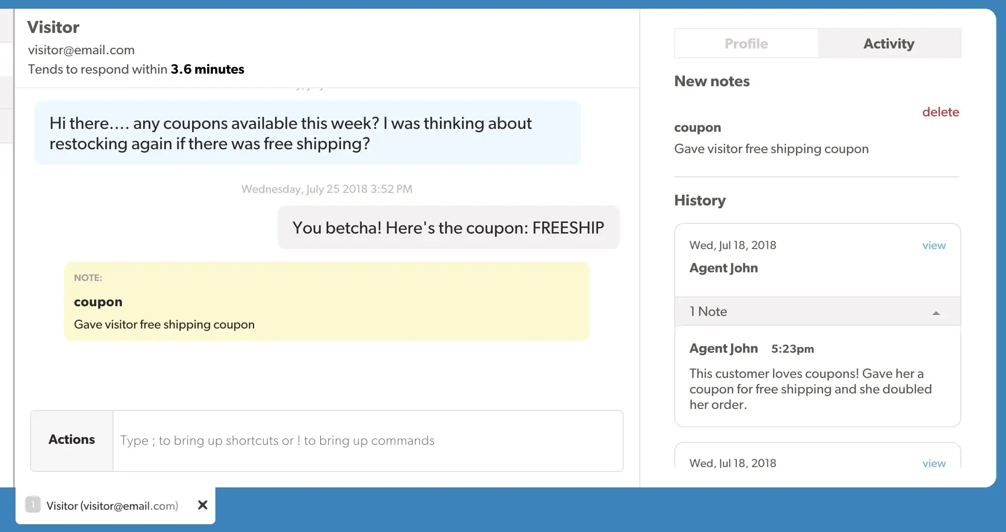 Live Chat Olark Aplikasi Live chat Olark