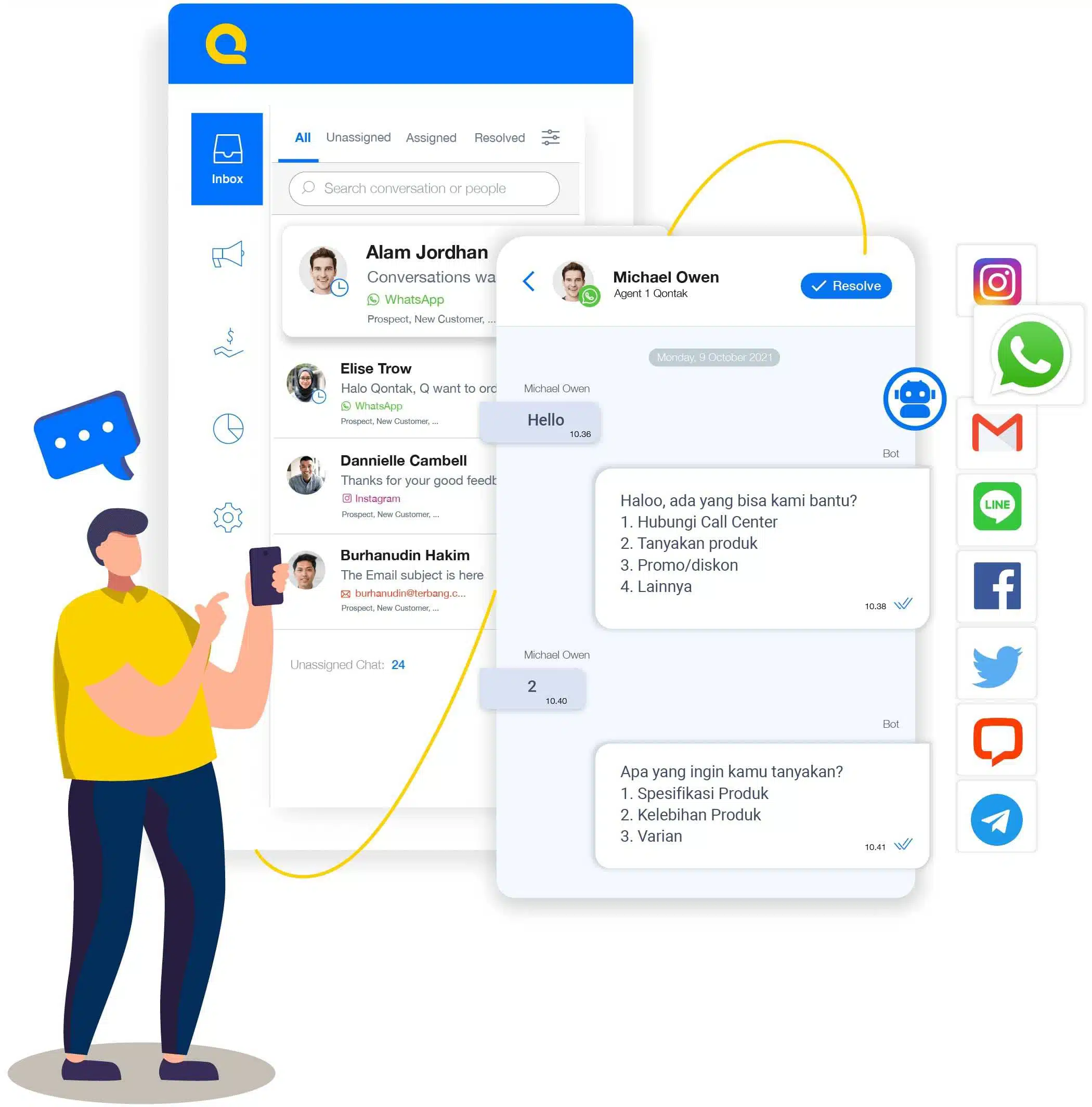 Meminimalisir komplain- Online Queuing System