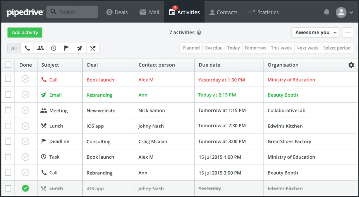 Pipedrive Pipedrive - Retail CRM Software