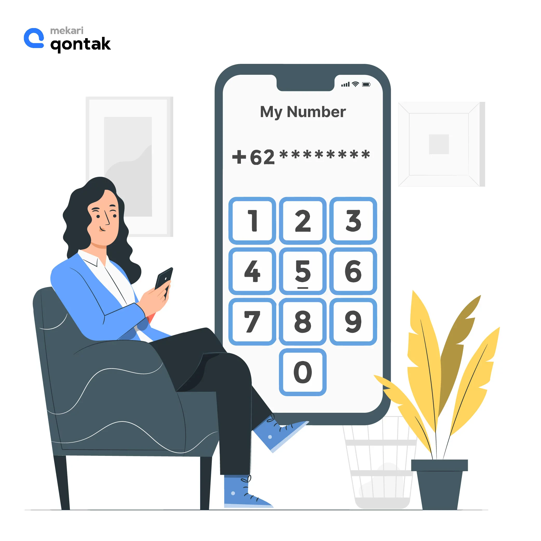 Cara Mendapatkan WhatsApp Business API dari WhatsApp Business Solution Provider yang pertama adalah memilih nomor telepon