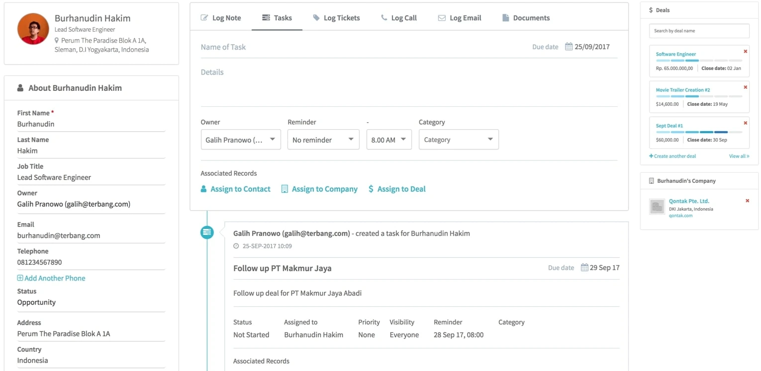 Sistem CRM pada perusahaan hospitality