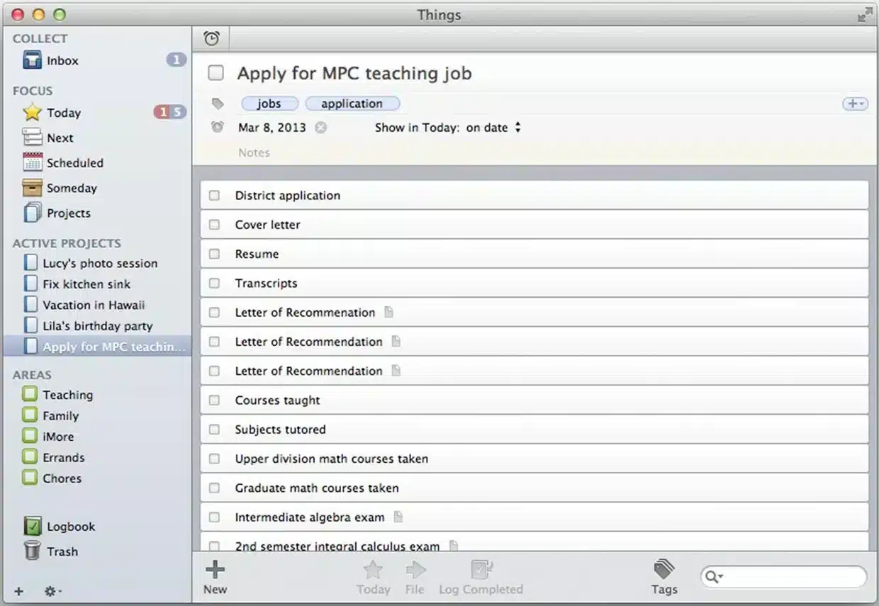 Things Things-task management software