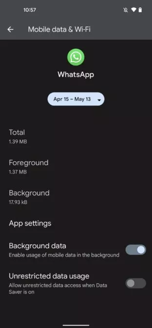 Pastikan data background diaktifkan Turn-on-WhatsApp-background-data-cara mengatasi WhatsApp Error