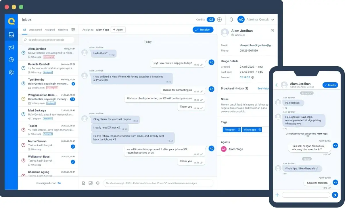 WA Auto Respon live-chat 