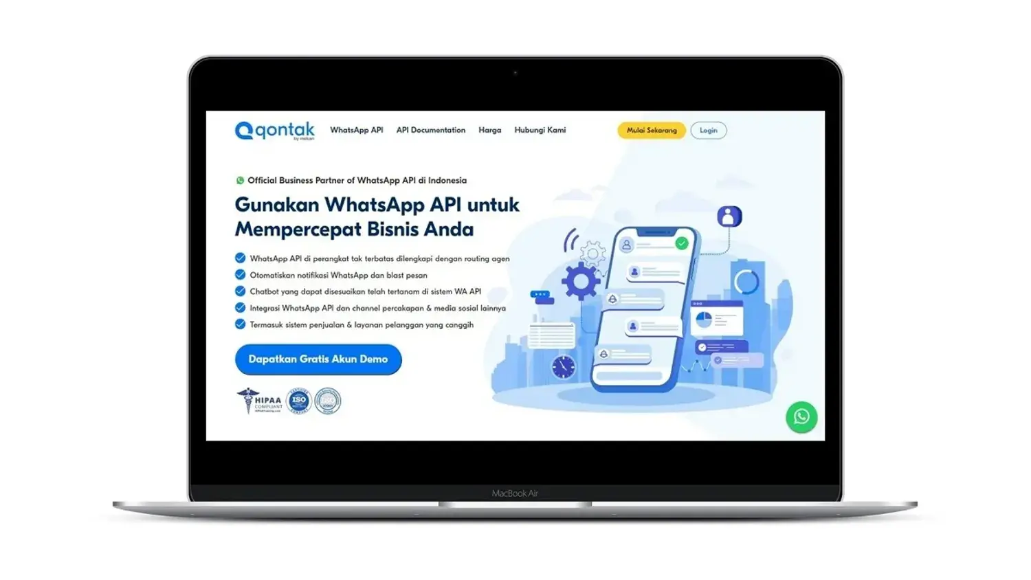 WhatsApp API Mekari Qontak
