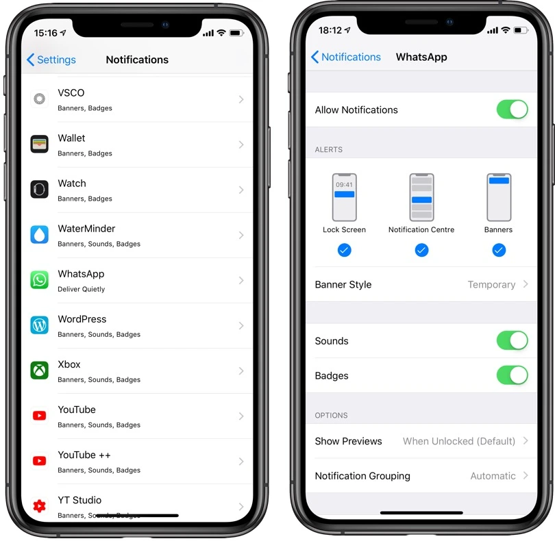 Menonaktifkan WhatsApp di Perangkat iPhone