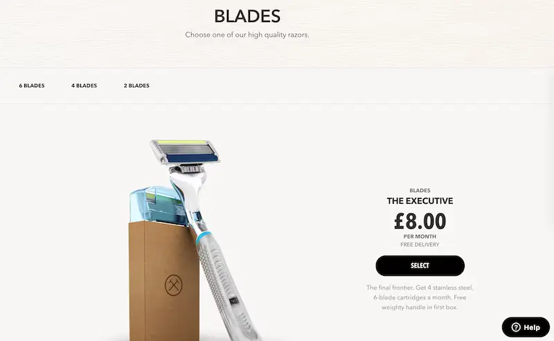 Contoh Penerapan strategi Up Selling berhasil pada Perusahaan - dollar-shave-club