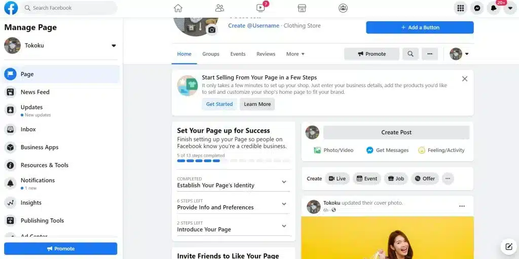 Keenam, Cara Jualan Online Laris di Facebook adalah Membuat Fanpage