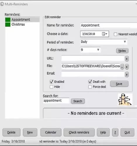 Multi Reminders multi_reminders_reminder_software