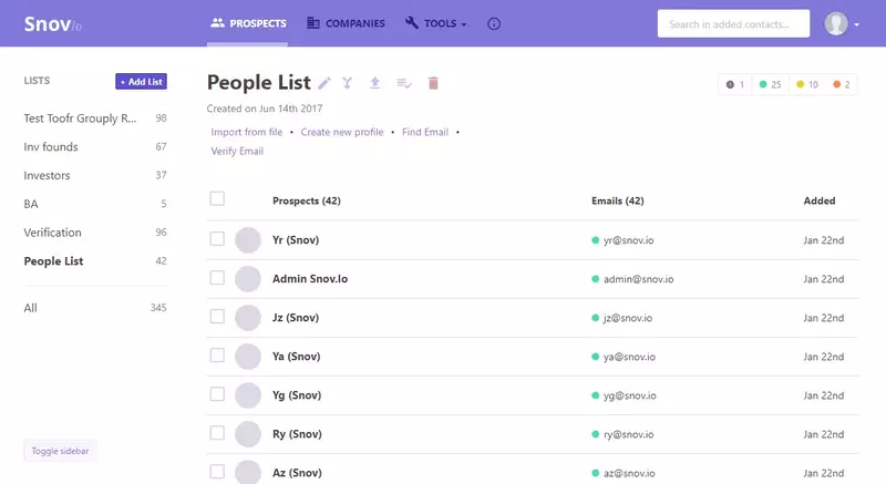 Snovio snovio- Campaign Management Tools