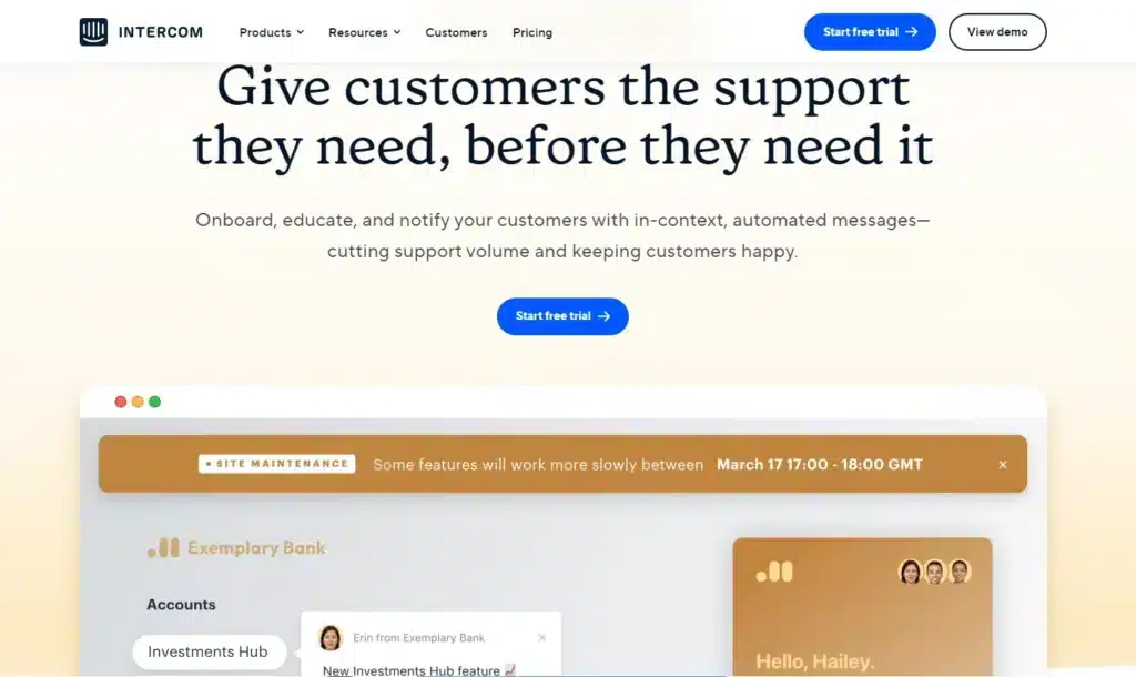 Intercom Live Chat Widget _Intercom