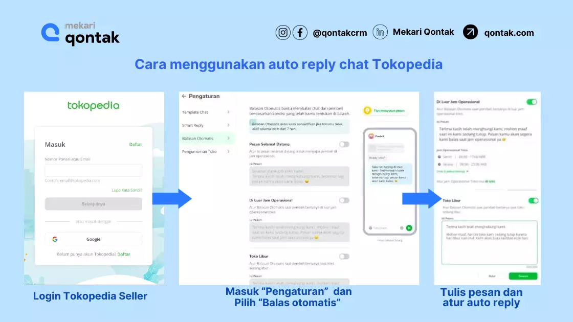 Cara Menggunakan Fitur Auto Reply Chat Tokopedia