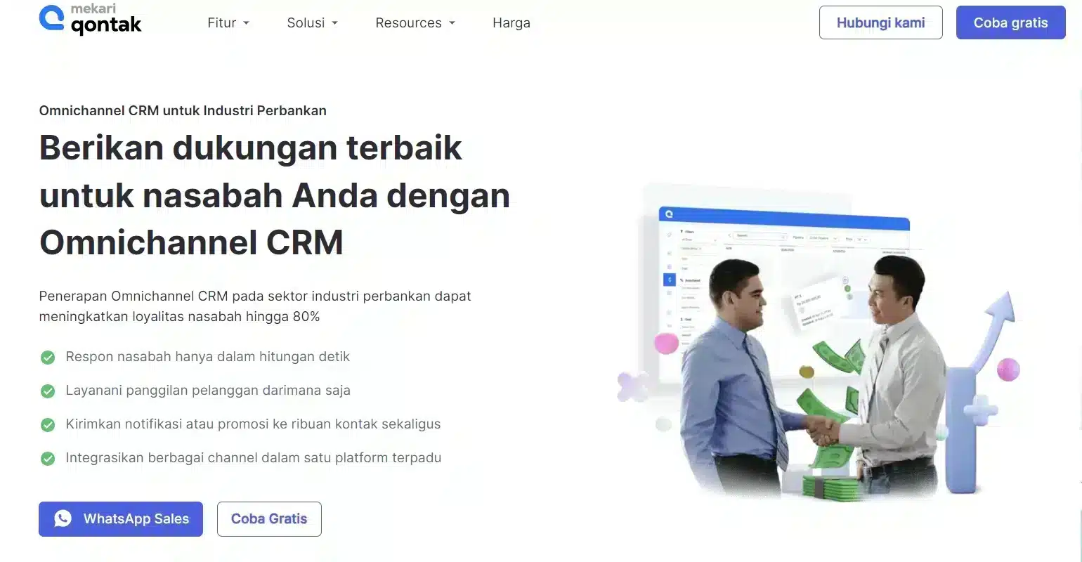 Mekari Qontak Financial CRM software - Mekari Qontak