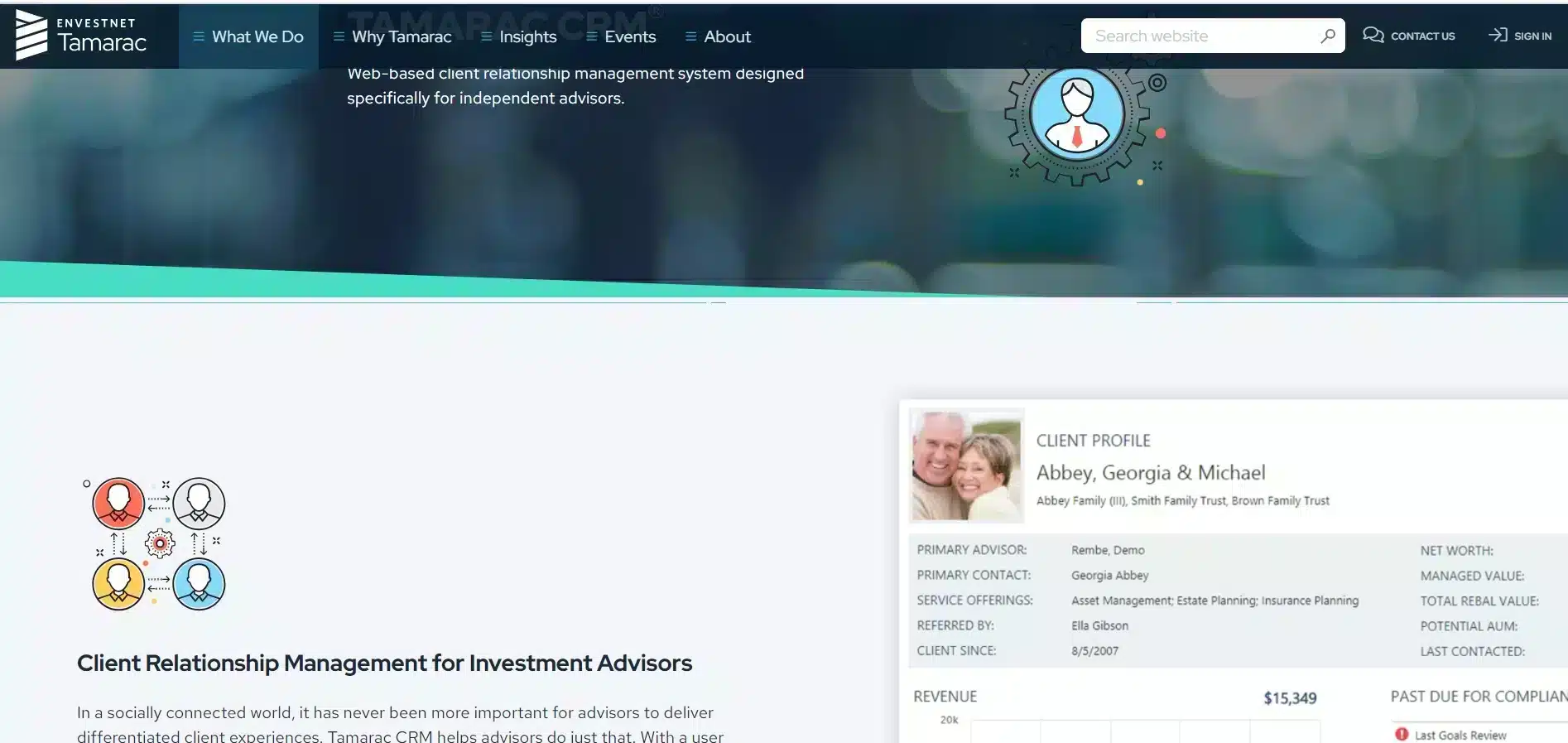 Financial CRM software - Tamarac Financial CRM software - Tamarac