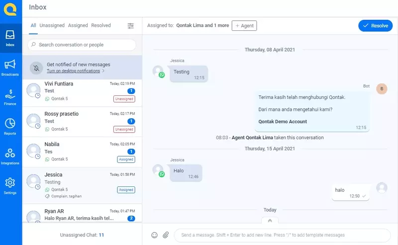 Manage Message Retrieval and Sending