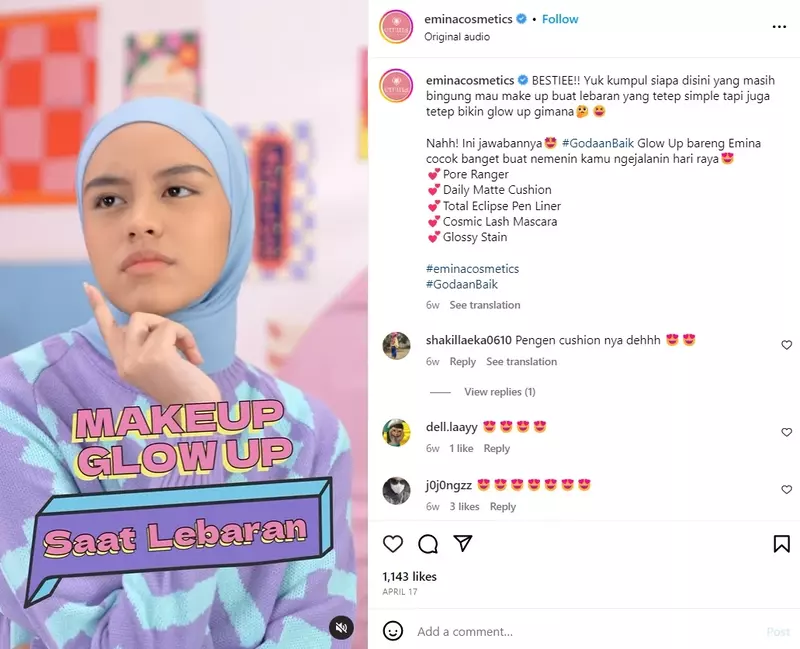 contoh kata-kata copywriting Produk kecantikan Emina contoh kata-kata copywriting Produk kecantikan Emina