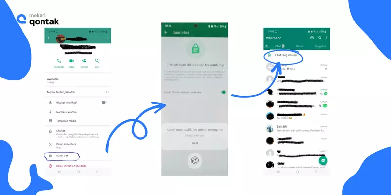 Cara Menggunakan Chat Lock WhatsApp
