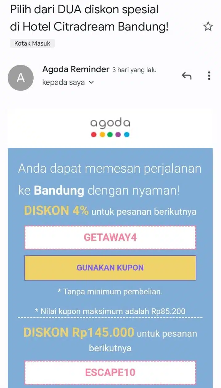 Template email customer service - Up Selling