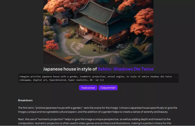Tools AI Generator Prompt Midjourney