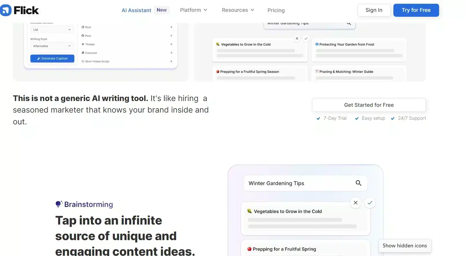 tools ai marketing Flick