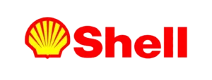 Logo Shell menampilkan simbol kerang yang berwarna kuning dan merah, mewakili identitas perusahaan energi global yang terkenal.