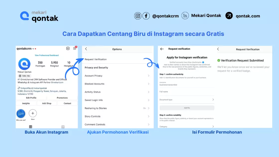 Cara Dapatkan Centang Biru di Instagram secara Gratis