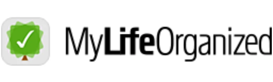 Logo MyLifeOrganized menampilkan simbol pohon dengan centang, menggambarkan fokus pada pengorganisasian dan manajemen waktu, cocok untuk pengguna yang ingin meningkatkan produktivitas.