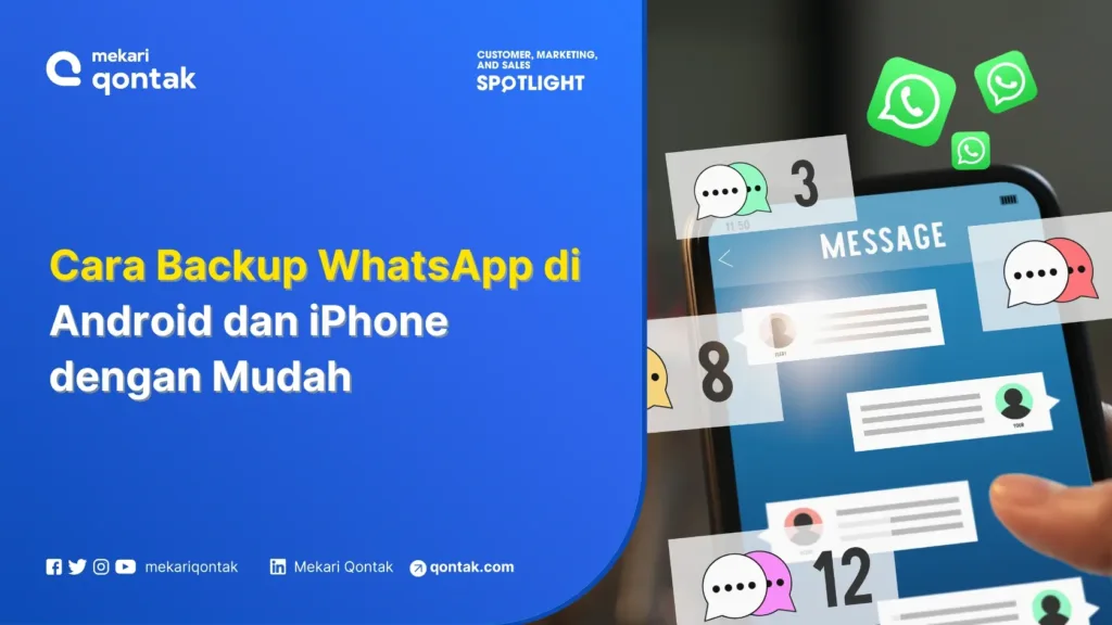 Ilustrasi Cara Backup WhatsApp di Android dan iPhone dengan Mudah Cara Backup WhatsApp di Android dan iPhone dengan Mudah